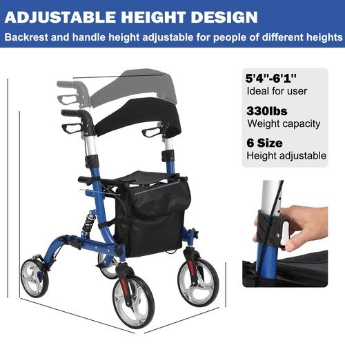 Foldable all terrain rollator - terrain,