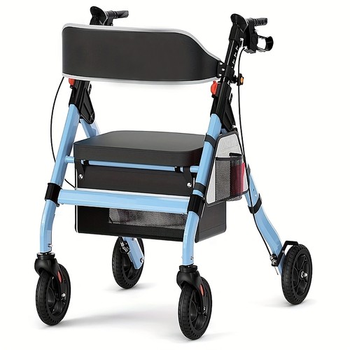 Folding rollator walker - folding, 18"