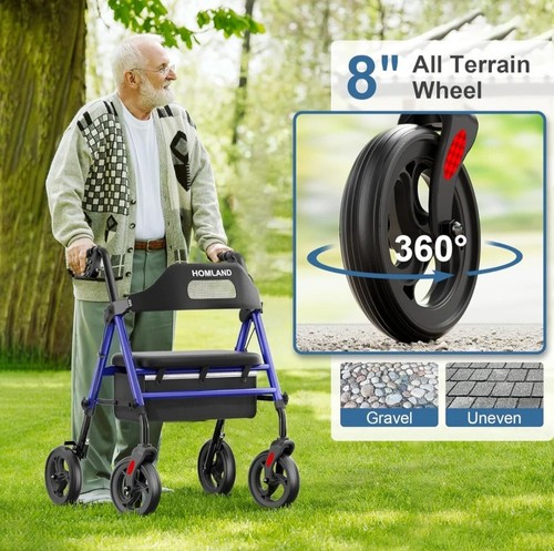 Heavy duty rollator - heavy, walker