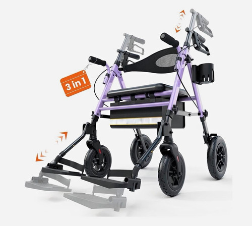 Purple rollator walker - purple,