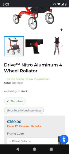 Drive nitro euro rollator - euro,
