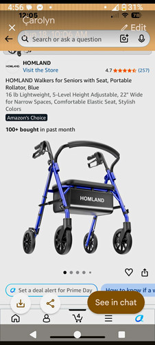 Homland wheel rollator - homland, 4-wheel