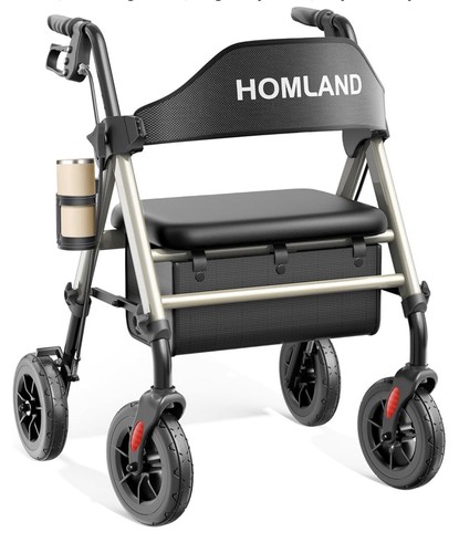 Rollator walker wheel - walker, w/