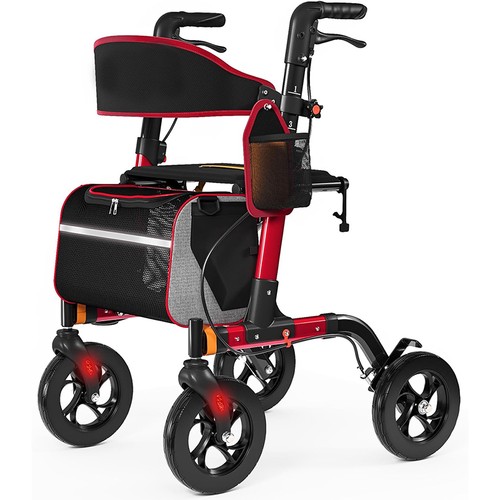 Senior folding rollator walker - folding,