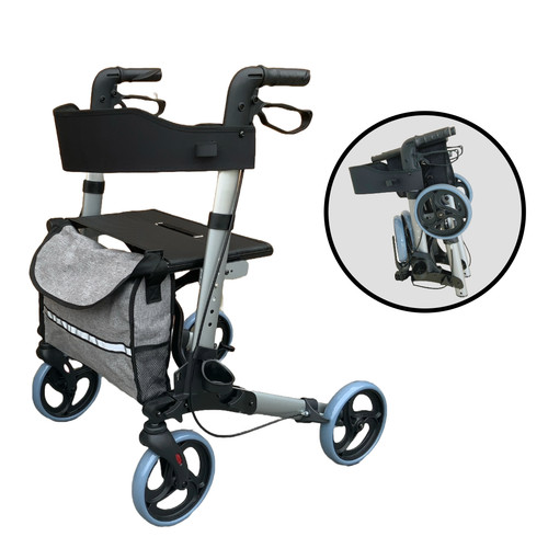 Rollator wheel double - rollator, double-fold