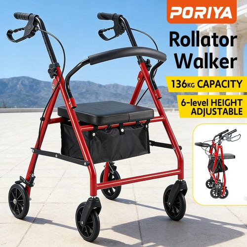 Lightweight aluminium rollator - lightweight,