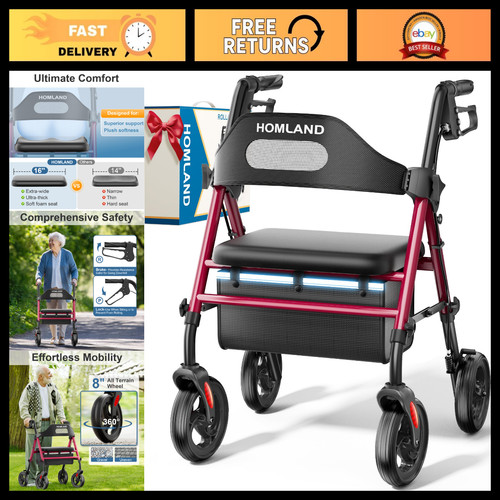 Foldable rollator walker for - walker,