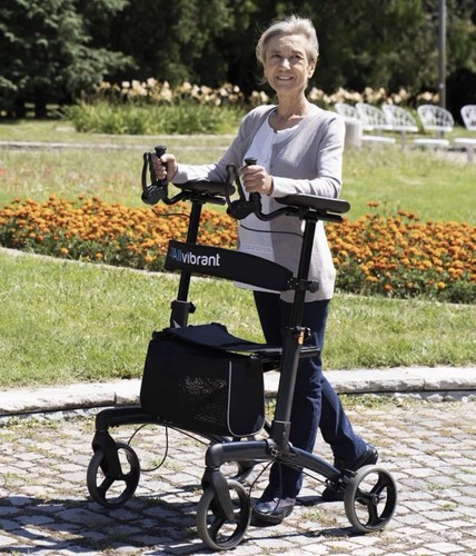 Allvibrant wheel rollator - allvibrant, 4-wheel