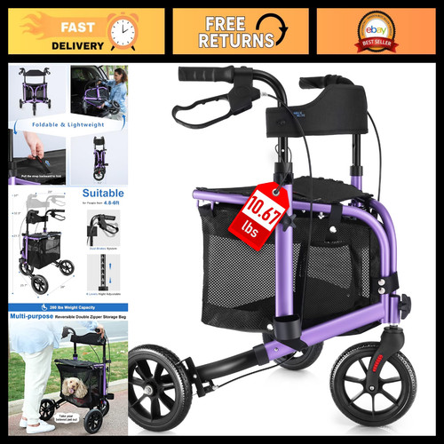 Wheel rollator walker with - rollator,