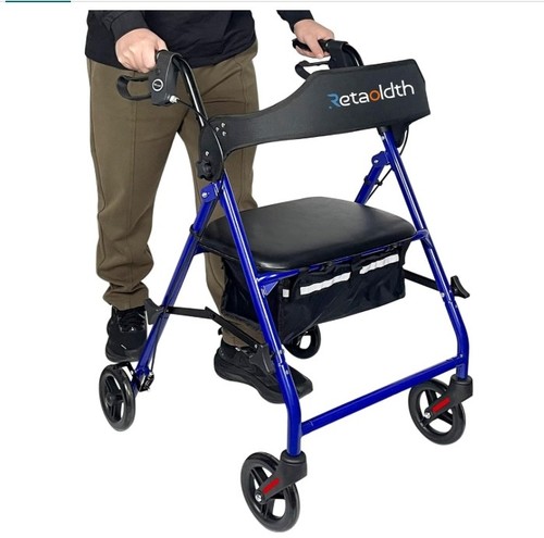 Foldable rollator walker with - foldable,