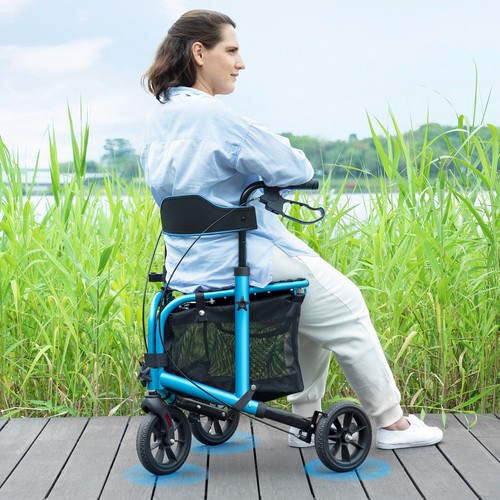 Foldable rollator walker - foldable, w/