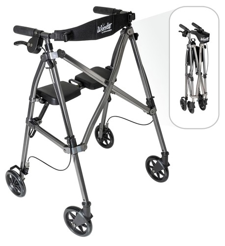 Stander rollator walker with - stander,