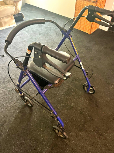 Drive wheel blue - 4-wheel, rollator