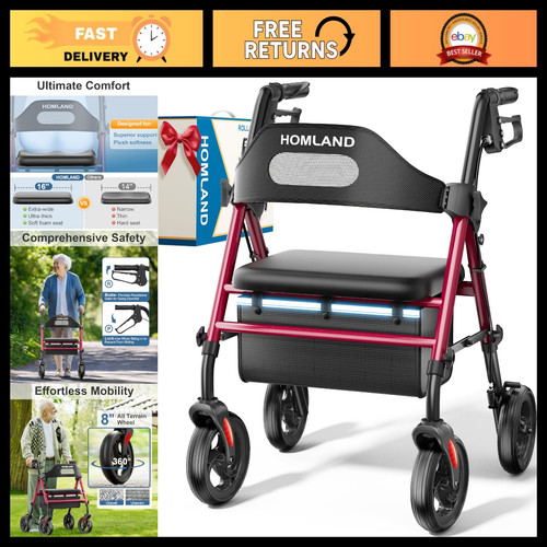 Foldable rollator walker - walker, with