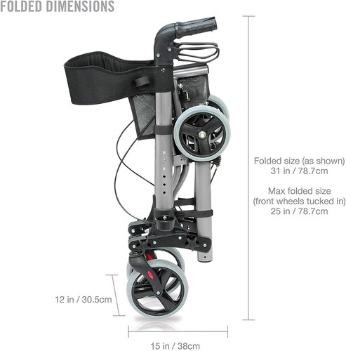 Titanium healthsmart walker - titanium,