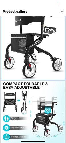 Planetwalk rollator walker - planetwalk,