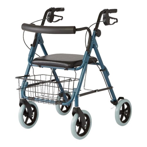 Medline aluminum rollator - aluminum,
